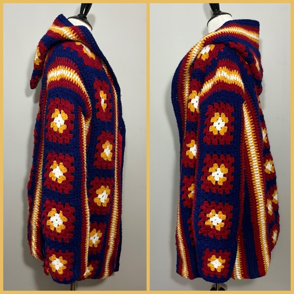 Handmade Granny Square Sweater - Picture 6 of 10